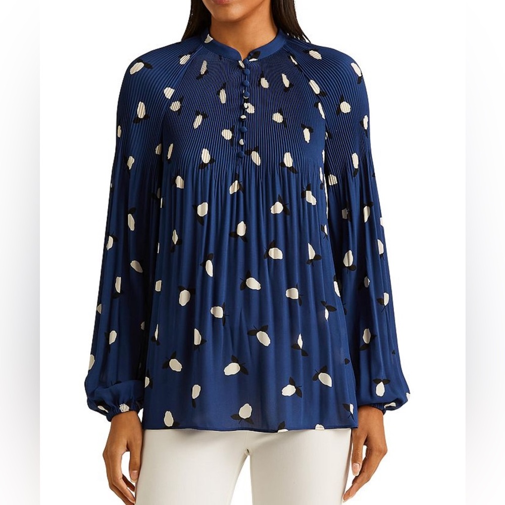 Lauren Ralph Lauren XXL Printed Swing Top Blouse